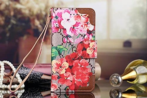 for Samsung Galaxy Note s 5 6 7 8 9 Edge + Plus Luxury Famous Bifold Packet Clip Grid Leather Cash Slot Wallet Case Cover for Women Men boy Girl LV99 for Samsung Galaxy S8 and Grid Black