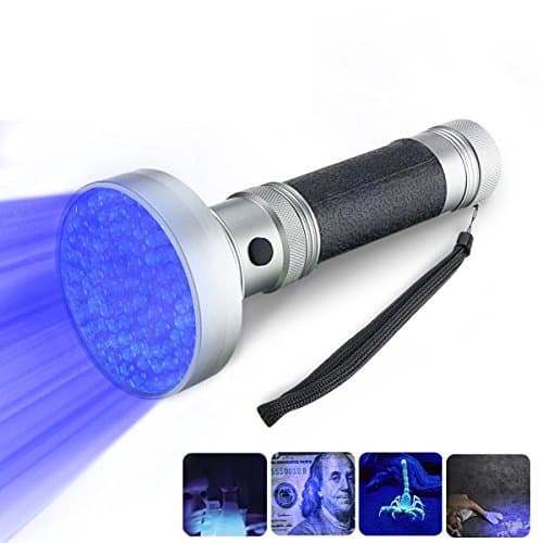 UV Flashlight Black Light, KORADA 100 LED Handheld Pet Dog Cat Pee Urine Stains Detector Torch Light, Bed Bugs and Scorpion Detector-Finds Stains on Carpet Floor or Rugs, Mold &amp; Leak