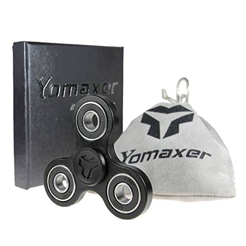 Yomaxer Fidget Spinner Matte Surface Alphard Tri-Spinner Hand Spinning all Metal R188 Bearing Stress Reducer ADHD EDC Focus Toy