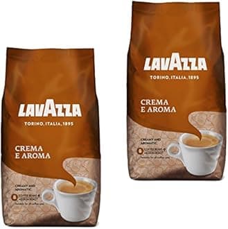 Lavazza Crema E Aroma Coffee Beans, Pack of 2, 2 x 1000g