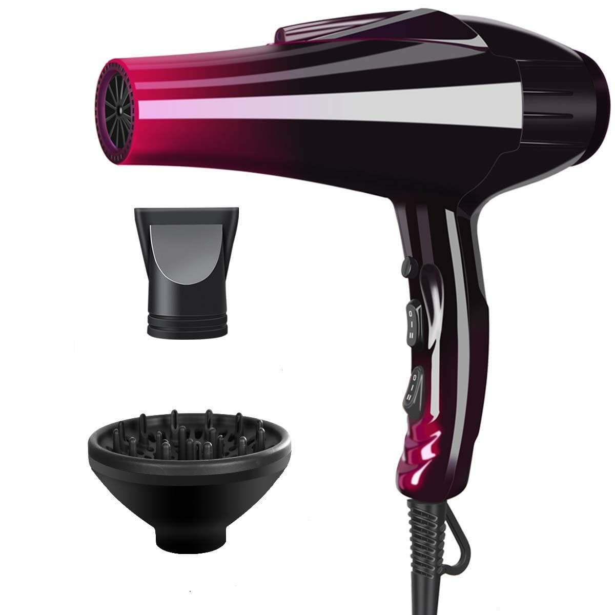 Professional Hair Dryer with Blue Light Far Infrared Negative Ionic 3500W Blow Dryer Fast Drying Heat Hairdryer Powerful Home Salon hair dryers