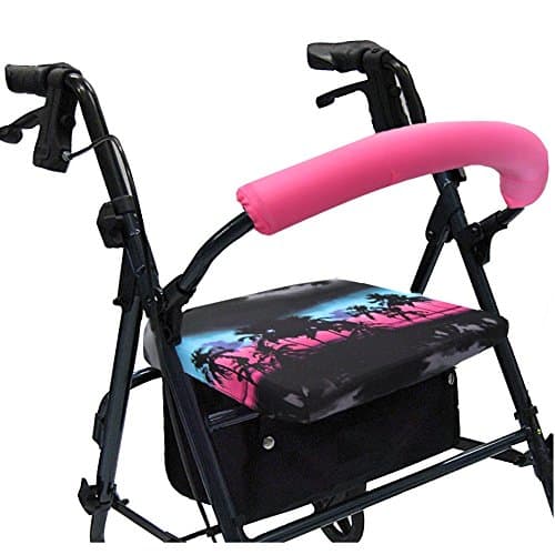 Crutcheze Beach Reflection Rollator Walker Seat and Backrest Covers Designer Fashion Accessories Made in USA