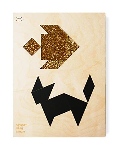 Fish Cat Double Tangram Puzzle - Two-Player Game