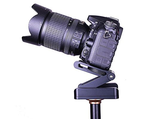 Z Pan Tilt Foldable Baseplate Flexible Head Angle for Tripod DSLR