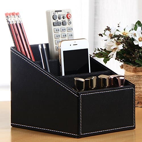 Makeup organizers Table tv remote control storage box Cosmetic storage box-D