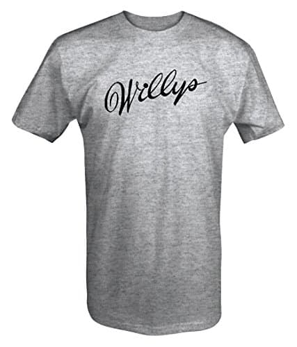 Willys Jeep Classic Throwback Script T shirt - Large