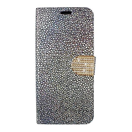 Galaxy S8 Plus Flip Case, Galaxy S8 Plus Wallet Cover Case, Rosa Schleife 3D Crystal Bling Glitter Diamond PU Leather Magnetic Flip Wallet Case Phone Case Protective Case Cover for Samsung S8 Plus
