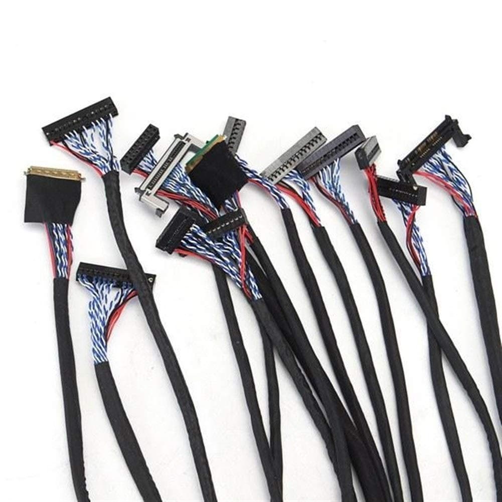 PC Components, 14Pcs Universal FPC/LVDS Display Cable Support For 10-65 Inch Screen LCD Controller Board