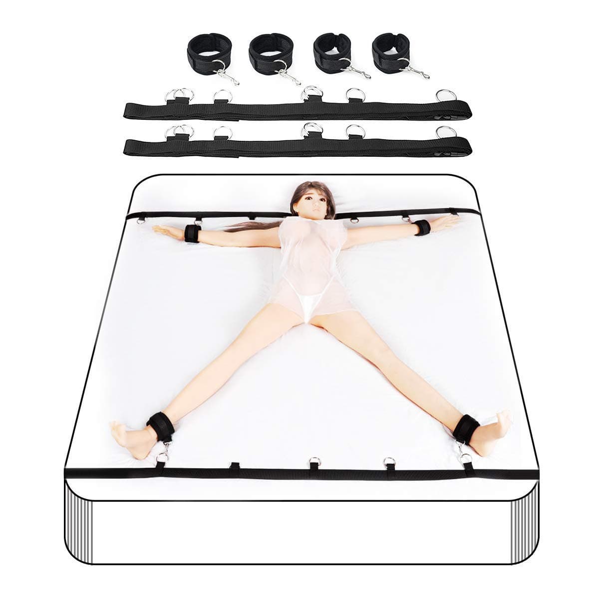 DIMLAN Under Bed Bandage Strenth Trainning Exercise Bands Smooth and Comfortable for Lovers