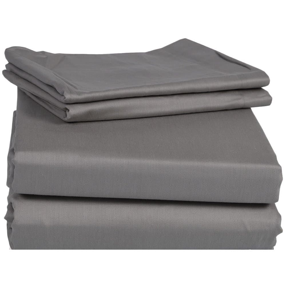 100% Egyptian Cotton Bedding Collection sheet Set (1 PC Flat Sheet, 1 PC Fitted Sheet & 2 PC Pillowcases) Fits upto 10 Inches Deep Pocket 400 Thread Count Solid Pattern ( Full XL , Peach )