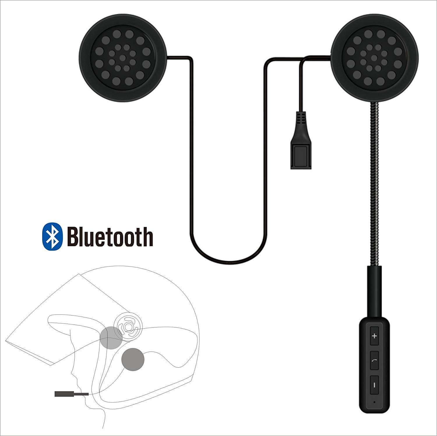 Motorcycle Helmet Bluetooth Headset,Wireless Helmet Heaphones