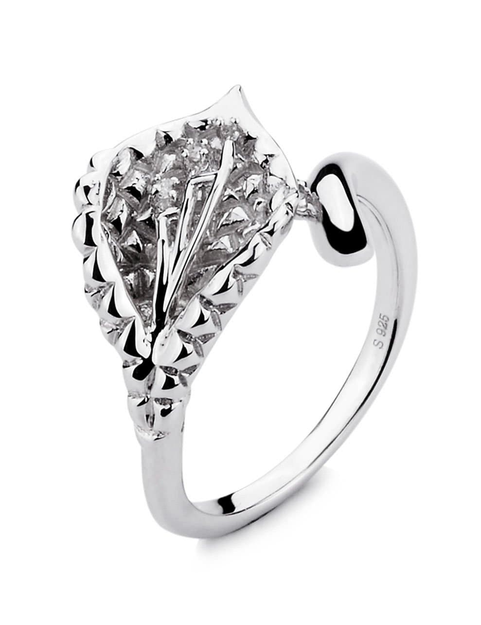 Elated Sterling Silver Ladies Ring Size L