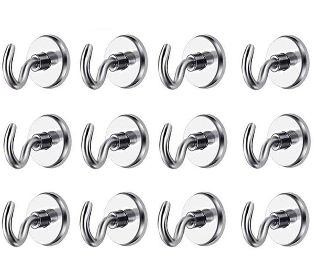 Magnetic Hooks 12 Pack