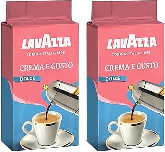 Lavazza Crema e Gusto Dolce Ground Coffee 250g (Pack of 2)