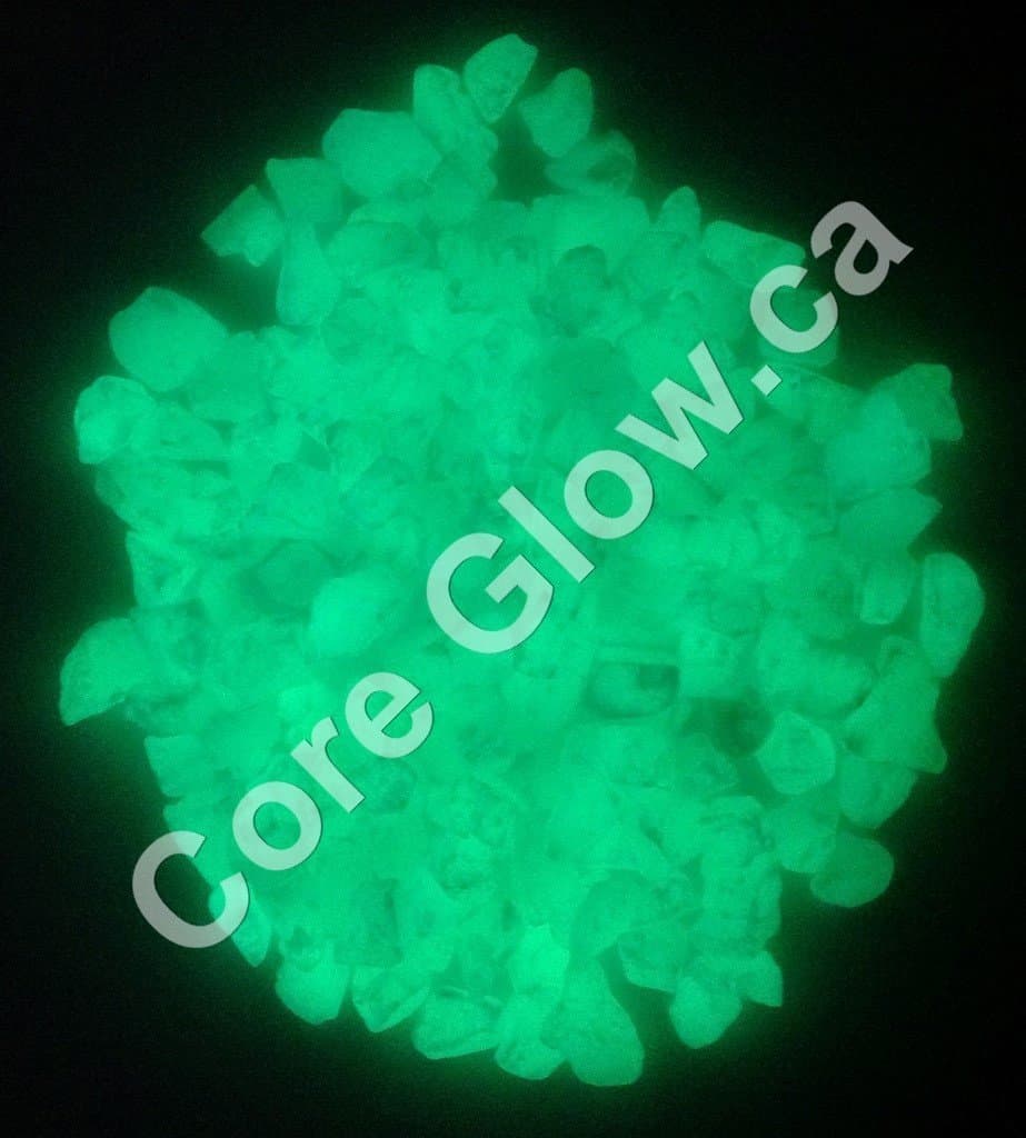 CORE Glow Marble Chips 8-15 mm Green 1 lb