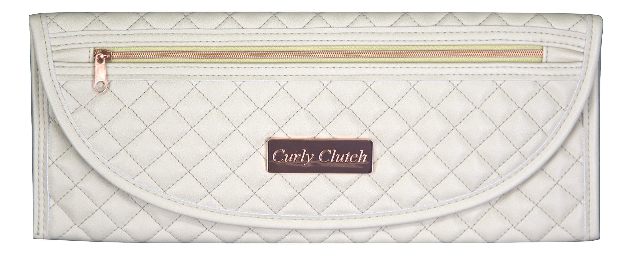 Store Flat Iron Immediately After Use. Heat Resistant Curling/Flat Iron Travel Bag w/Storage Pocket. High Quality - Beige