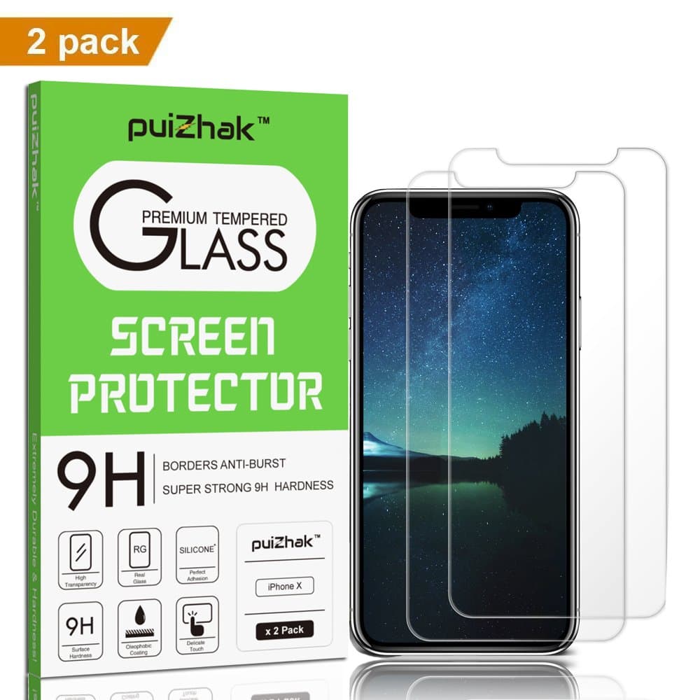PUIZHAK 2 PACK Ultra Thin 0.26mm Durable 2.5D Curved Case Friendly Bubble Free Scratch Resistant HD Clear Tempered Glass Compatible With Iphone 8 Plus/ 7 Plus/6S Plus/ 6 Plus Screen Protector