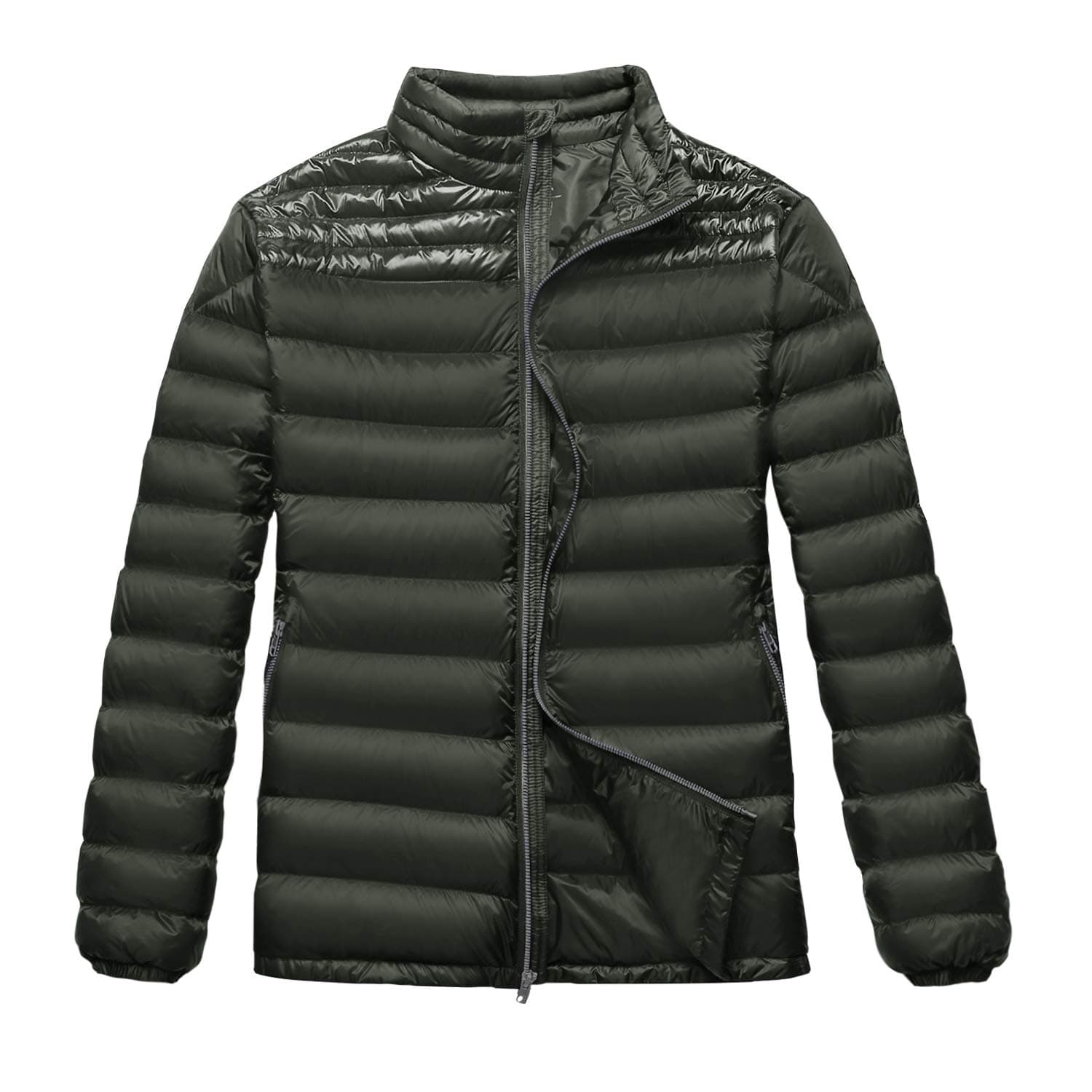 TAK Men's Puffer Down Jacket Packable Ultra Light Coat