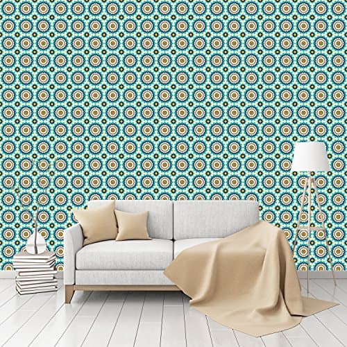 Arabic Star Patterned Peel &amp; Stick Smooth Wallpaper by CustomWallpaper.com