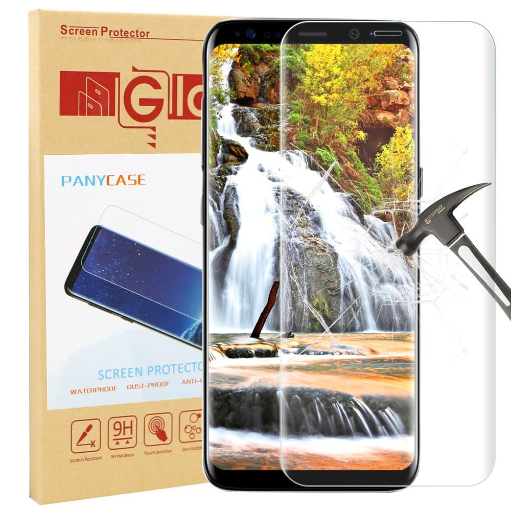 Galaxy S8 Screen Protector,Galaxy S8 Glass Screen Protector, Panycase [Full Coverage] Tempered Glass Screen Protector for Samsung Galaxy S8