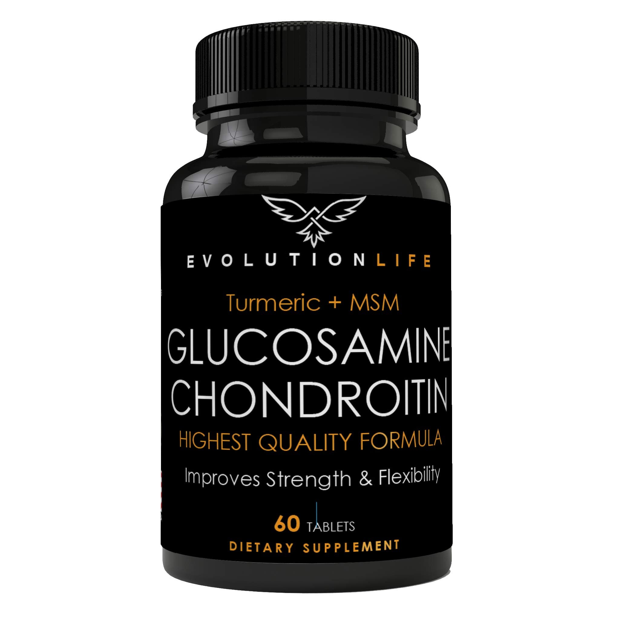 Powerful, Pure & EFFICIENT Glucosamine, Extra Strength Glucosamine Sulphate Complex with Chondroitin, MSM and Turmeric