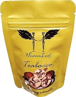 Teabacco (Choose Your Flavors) 100g, World's Best Hookah Shisha Herbal Flavors. 100% Tobacco & Nicotine Free! (Pomegranate)