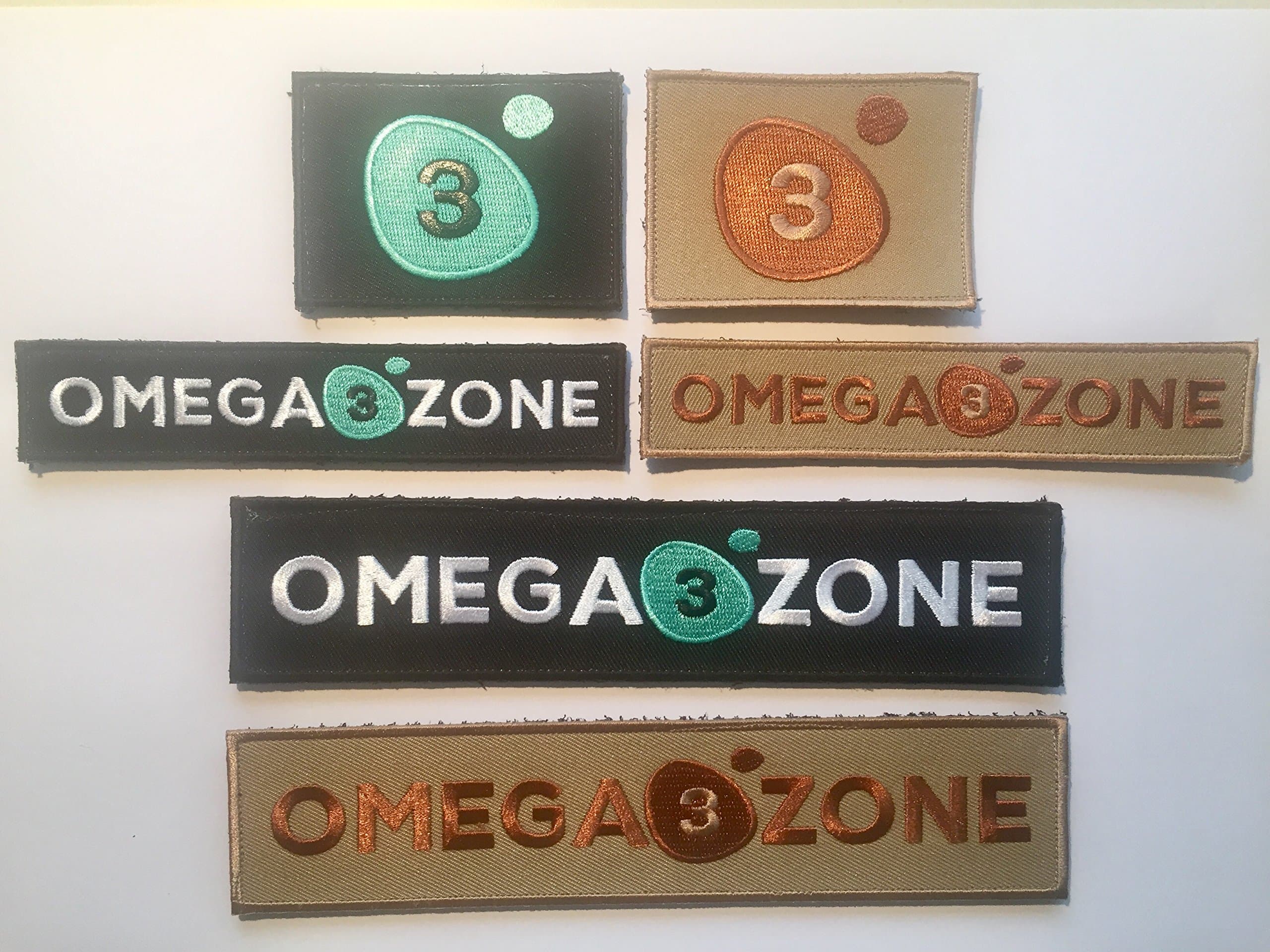 Full Set Logo Patches From Omega 3 Zone