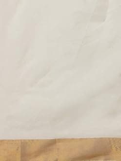 manvish drapes Sarees for Women - Kasavu Pure Cotton Saree with Tassels - Perfect for Traditional & Formal Occasions