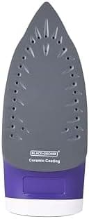 BLACK+DECKER Steam Iron | 2000 Watts, 380 Ml, 2 Yrs Warranty | Iron For Clothes, Iron Box, Steam Press, Steam Press, Press With Anti Drip, Non-Stick Ceramic Sole (Blue+White)