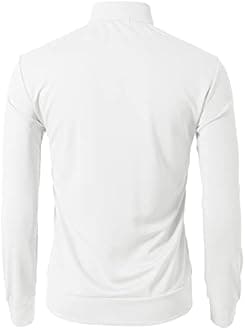 H2H Mens Active Slim Fit Track Lightweight Jacket Zip-up Long Sleeve Training Basic Designed