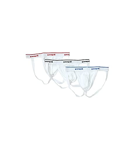 Papi Men's Cotton Jock Strap 3 Pack