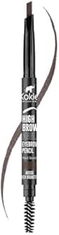 Kokie Cosmetics High Brow Angled Eyebrow Pencil, Rich Brunette, 0.012 Ounce