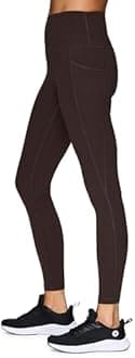 RBX Active Women's Ultra Soft Solid Workout Running Yoga Leggings with Pockets