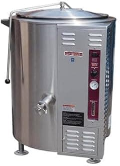 Crown GL-60E Gas Stationary Kettle with 60 Gallon Capacity, 2/3 Jacket & Electronic Ignition