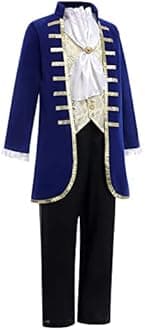 Prince Costume for Boys Medieval Royal Prince Jacket Pants Crown Birthday Party King Halloween Fancy Outfit