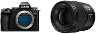LUMIX S5II Mirrorless Camera (DC-S5M2BODY) with LUMIX S Series 100mm F2.8 Macro Lens (S-E100)