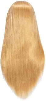 Hairingrid 26"-28" Mannequin Head Hair Styling Training Head Manikin Cosmetology Doll Head Synthetic Fiber Hair and Free Clamp Holder (R71919W2720)