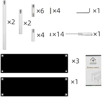 ihomecooker Acrylic Stands for Display,4 Tier Black Cupcakes Perfumes Figurines Display Stand Risers Shelf for Decoration and Organizer
