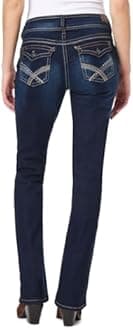 WallFlower Women's InstaStretch Luscious Curvy Bootcut Jeans, Betsy, 1