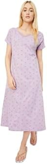 Max Women Cotton Calf Length Night Gown
