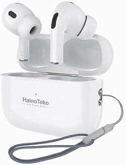 HainoTekoANC-5 Bluetooth Earphones with Active Noise Cancellation Enhanced Bass Music Clear Microphone and Touch Controls Compatble With Android Mobiles, iPhones and Tablets