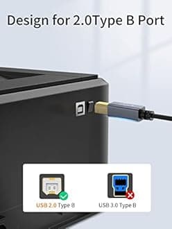 CableCreation USB C to USB B 15FT Printer Cable for MacBook Pro, Air, MIDI Cable for Yamaha, Casio Digital Piano, DJ Controller, 4.5M Space Grey