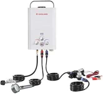 GASLAND 6L Propane Water Heater with 12V Pump and Strainer