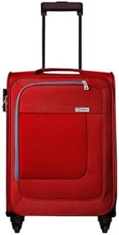 OPTIMA Cabin Suitcase (21 inch) - Anti Theft Trolley Bag, Medium Size Teal Suitcase with Number Locks (RED)