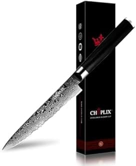 Obsidian Series 6-inch Utility Knife - Professional Chef Knives with Ultra Sharp 67 Layer Damascus Steel Blades, Ergonomic G10 Handles for Precision Cutting, Home Cooking, Chopping & Kitchen Utility