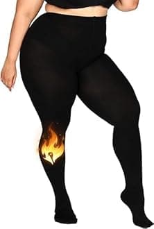 Brachy Women Plus Size Beige (XL) Ankle Length (30 to 40 Waist) Stretchable Women Warm Thick Fur Lined Fleece Winter Thermal Soft Legging Tights Stocking