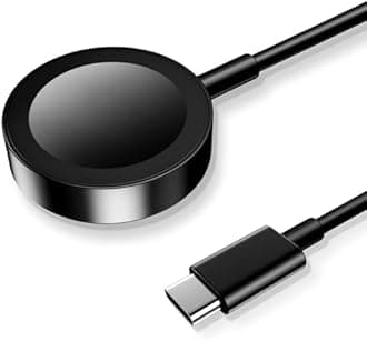 xiwxi Magnetic Charging Cable for Apple Watch Charger,[USB C Port] Wireless iWatch Charger Cables Compatible with iWatch Series Ultra/10/9/8/7/6/SE/SE2/5/4/3/2[3.9FT/1.2M],Black