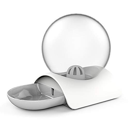 DotPet Pet Water Feeder Automatic, Cat Waterer Dispenser Set 2.8L Gravity Water Drinking Fountain Bottle Bowl Dish for Cats Kittens Small Dogs (Grey)