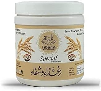 AL MASNOON Talbina with Dry Fruits/A Nutritious Sunnah Food and Healthy Breakfast Porridge for All Age Groups, 350g Pack of 1