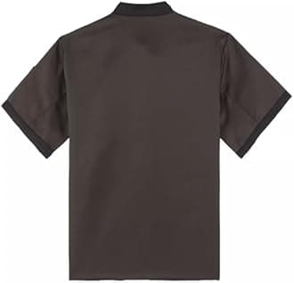 Unisex Chef Coat Short Sleeve Jacket,Breathable,Comfortable Button Closure - Kitchen,Restaurant,Hotel Uniform A